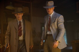 (L-r) JOSH BROLIN as Sgt. John O’Mara and RYAN GOSLING as Sgt. Jerry Wooters in Warner Bros. Pictures’ and Village Roadshow Pictures’ drama “GANGSTER SQUAD." ©Warner Bros. Entertainment. CR:Wilson Webb.