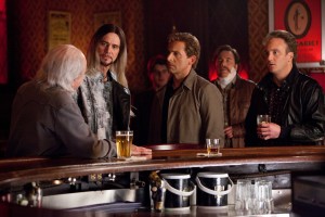 (L-r) ALAN ARKIN as Rance Holloway, JIM CARREY as Steve Gray, STEVE CARELL as Burt Wonderstone, MICHAEL BULLY HERBIG as Lucius Belvedere and JAY MOHR as Rick the Implausible in New Line Cinema’s comedy “THE INCREDIBLE BURT WONDERSTONE." Warner Bros. Entertainment. CR: Ben Glass.