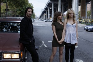 (l-r) Keanu Reeves, Borjana Novakovic and Adelaide Clemens in "Generation Um." ©Voltage Pictures.