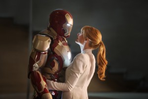 Iron Man (Robert Downey Jr.) and Pepper Potts (Gwyneth Paltrow) in "Marvel's Iron Man 3." ©MVLFFLLC. TM & © 2012 Marvel. CR: Zade Rosenthal.