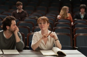 (l-r) Michael Angarano and Julianne Moore in Craig Zisk's "The English Teacher." ©Nicole Rivelli.
