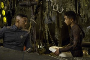 Will Smith, left, and Jaden Smith star in Columbia Pictures' "After Earth." ©CTMG. CR: Frank Masi.