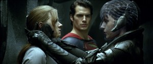 (L-r) AMY ADAMS as Lois Lane, HENRY CAVILL as Superman and ANTJE TRAUE as Faora-Ul in Warner Bros. Pictures’ and Legendary Pictures’ action adventure “MAN OF STEEL." ©DC Comics/Warner Bros. Entertainment.