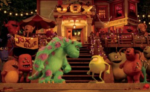 (l-r) Sulley and Mike ready to rumble on campus in "MONSTERS UNIVERSITY" (L-R) SULLEY and MIKE. ©2013 Disney•Pixar. All Rights Reserved.