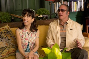 Left to right: Sally Hawkins as Ginger and Andrew Dice Clay as Augie in "Blue Jasmine." ©Gravier Productions. CR: Jessica Miglio