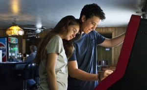 Shailene Woodley  and Miles Teller in "The Spectacular Show." ©A24.