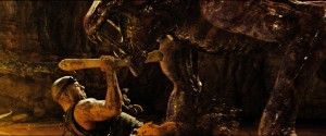 Riddick (VIN DIESEL) fights for survival in "Riddick." ©Universal Studios.