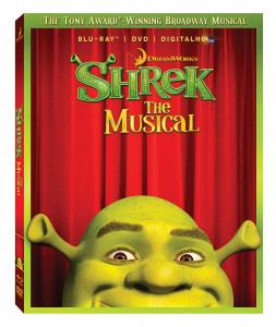 "Shrek: The Musical" (Blu-ray / DVD Box art). ©DreamWorks Theatrical.
