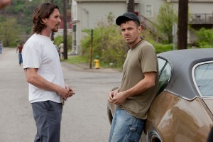 (Left to right.)  Stars Christian Bale and Casey Affleck in Relativity Media’s "Out of the Furnace." © 2012 Relativity Media. CR: Kerry Hayes.