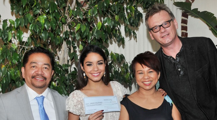 Vanessa Hudgens Accepts $100K HFPA Donation For Typhoon Haiyan Victims