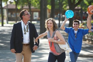 (l-r) George (Andy Garcia) and Edith (Vera Farmiga) explore the college campus of Middleton in AT MIDDLETON. ©Anchor Bay.