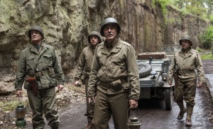 (l to r) Bill Murray, Dimitri Leonidas, George Clooney and Bob Balaban in Columbia Pictures' THE MONUMENTS MEN. ©Columbia Pictures. CR: Claudette Barius.