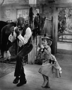 Bill “Bojangles” Robinson and Shirley Temple tap danced together in various films. ©20th Century Fox Home Entertainment.
