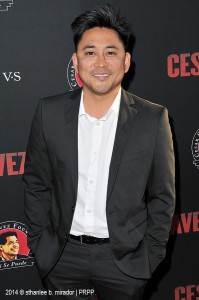 Dion Basco pose for the photographers during the premiere of "Cesar Chavez" held at the TCL Chinese Theatre in Hollywood CA. ©Front Row Features/Sthanlee B. Mirador.