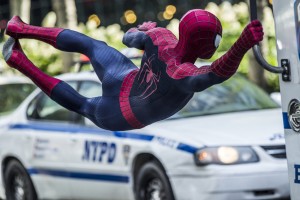 Andrew Garfield stars as Spider-Man in Columbia Pictures' "The Amazing Spider-Man 2." ©CTMG. CR: Niko Tavernise.