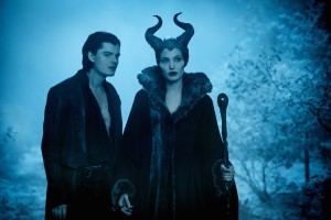 (l-r) Diaval (Sam Riley) and Maleficent (Angelina Jolie) in "Maleficent." ©Disney Enterprises. CR: Frank Connor.