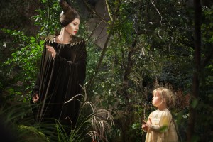 (l-r) Maleficent (Angelina Jolie) and Young Aurora (Vivienne Jolie-Pitt) in "Maleficent." ©Disney Enterprises. CR: Frank Connor.