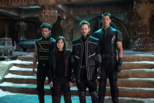 (from left): Sun Spot (Adan Canto), Kitty Pryde (Ellen Page), Iceman (Shawn Ashmore) and Colossus (Daniel Cudmore) prepare for an epic battle to save their kind in X-MEN: DAYS OF FUTURE PAST. ©Marvel/20th Century Fox. CR: Alan Markfield.