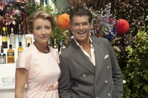 Emma Thompson (Kate) and Pierce Brosnan (Richard) in a scene from THE LOVE PUNCH, directed by Joel Hopkins. ©Ketchup Entertainment. CR: Thibault Grabherr.
