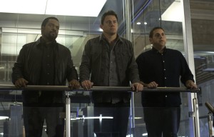 (l-r) Ice Cube, Channing Tatum and Jonah Hill star in Columbia Pictures' "22 Jump Street," ©Columbia Pictures. CR: Glen Wilson.