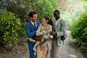 Friends Colin (Romain Duris), Chloé (Audrey Tautou) and Nicolas (Omar Sy) share a laugh in Drafthouse Films’ "Mood Indigo." ©Drafthouse.