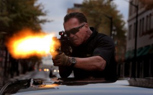 Arnold Schwarzenegger as Breacher in SABOTAGE. ©Universal Studios. CR: Robert Zuckerman.