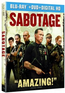 "Sabotage" (Blu-ray/DVD Art). ©Universal Studios.