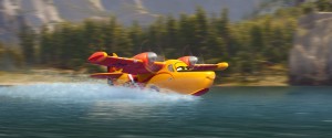 DIPPER (Julie Bowen) scoops up water in "PLANES: FIRE & RESCUE" . ©2014 Disney Enterprises, Inc. All Rights Reserved.