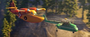 (L-R): Dipper (Julie Bowen) and Windlifter (Wes Studi) in "PLANES: FIRE & RESCUE" . ©2014 Disney Enterprises, Inc. All Rights Reserved.