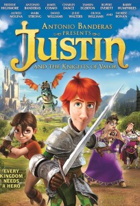JUSTIN AND THE KNIGHTS OF VALOR. (DVD ART). ©ARC ENTERTAINMENT.