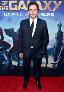 Actor Benicio Del Toro attends the World Premiere of Marvel's epic space adventure "Guardians of the Galaxy." ©Getty Images. CR: Alberto E. Rodriguez/Getty Images for Disney.
