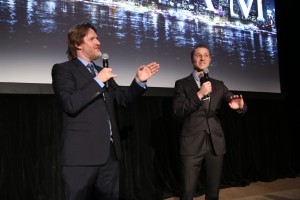 (L-R) GOTHAM cast members Donal Logue and Ben McKenzie introduce the special VIP premiere screening of GOTHAM  during the GOTHAM Series Premiere Event held at the New York Public Library in New York City. ©Fox Broadcasting.