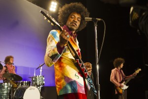 André Benjamin as Jimi Hendrix in the drama/biopic “JIMI: ALL IS BY MY SIDE.” ©XLrator Media. CR: Patrick Redmond.