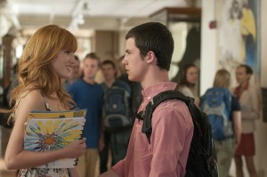 (R-L) ANTHONY (Dylan Minnette) and CELIA (Bella Thorne) in "ALEXANDER AND THE TERRIBLE, HORRIBLE, NO GOOD, VERY BAD DAY." ©Disney Enterprises. CR: Dale Robinette.