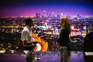 (Left to right) Jake Gyllenhaal as Lou Bloom and Rene Russo as Nina Romina in NIGHTCRAWLER. ©Open Road Films. CR: Chuck Zlotnick.