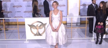 Jennifer Lawrence Makes Cream the New Black at ‘Mockingjay Part 1′ Premiere