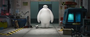 Baymax befriends robotics prodigy Hiro Hamada, and together—along with an unlikely band of high-tech heroes—they race to solve a mystery unfolding in the streets of San Fransokyo in "Big Hero 6."  ©2014 Disney. All Rights Reserved.