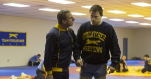 (l-r) Steve Carell as John du Pont and Channing Tatum as Mark Schultz in FOXCATCHER. ©Sony Pictures Entertainment. CR: Scott Garfield.