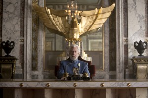 Donald Sutherland stars as ‘President Snow’ in THE HUNGER GAMES: MOCKINGJAY PART 1. ©Lionsgate Entertainment. ©Lionsgate Entertainment. CR: Murray Close.