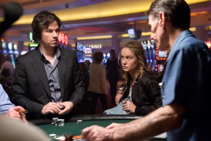 Left to right: Mark Wahlberg is Jim Bennett and Brie Larson is Amy Phillips in THE GAMBLER. ©Paramount Pictures. CR: Claire Folger.