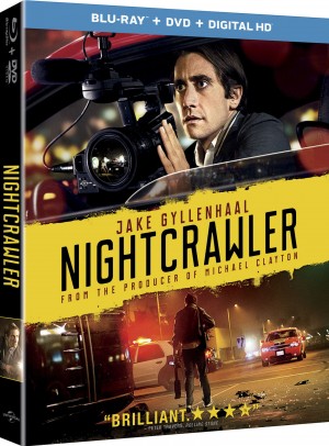 NIGHTCRAWLER. (Blu-ray / DVD Cover art). ©Universal Pictures.
