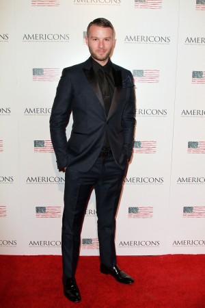 Co-Creator and star Matt Funke arrives on the red carpet of the premiere of AMERICONS held at the Arclight Theaters in Hollywood, CA on Thursday, January 22, 2015. ©Theresa Bouche