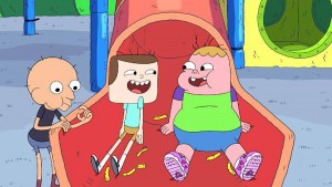 Sumo, Jeff and Clarence have a great day at the Fun Dungeon Play Emporium in CLARENCE. ©Cartoon Network.