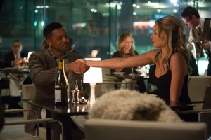 WILL SMITH stars as Nicky and MARGOT ROBBIE as Jess in FOCUS. ©Warner Bros. Entertainment. CR: Frank Masi.
