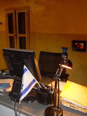 A shot of the set of the Jerusalem police station from the new USA Network show DIG. ©Lynn Barker.