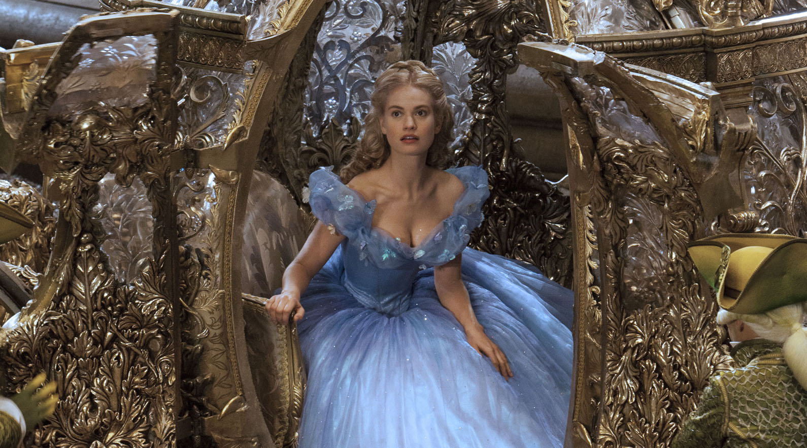 Cinderella Interview - Lily James (2015) - Cate Blanchett, Helena Bonham  Carter Movie HD 