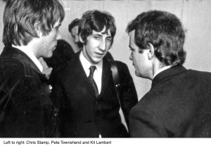 THE WHO with Chris Stamp at left. Pete Townshend and Kit Lambert at Windsor Jazz Festival in 1966. ©PictorialPress.com