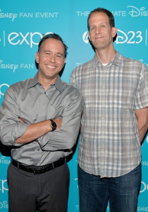 (l-r) Producer Jonas Rivera (L) and director Pete Docter of "Inside Out." ©Alberto E. Rodriguez/WireImage.