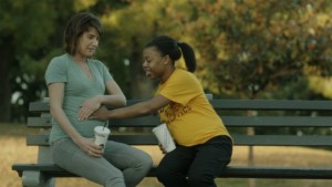 (l-r) Cobie Smulders and Gail Bean star in UNEXPECTED. ©Film Arcade.