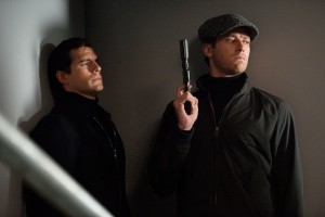 (l-r) Henry Cavill and Armie Hammer star in THE MAN FROM U.N.C.L.E. ©Warner Bros. Entertainment. CR: Daniel Smith.